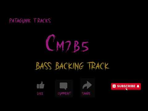 Bass Backing Track Cm7b5  - C minor half-diminished