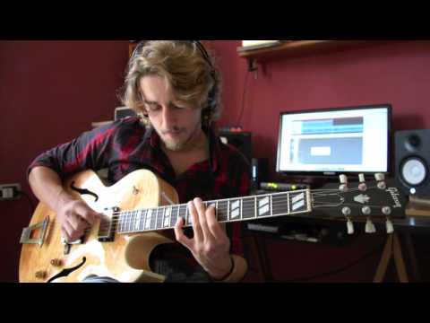 Jazz Practice #1 Wes Montgomery D-Natural Blues Solo Transcription played by Matteo De Feo