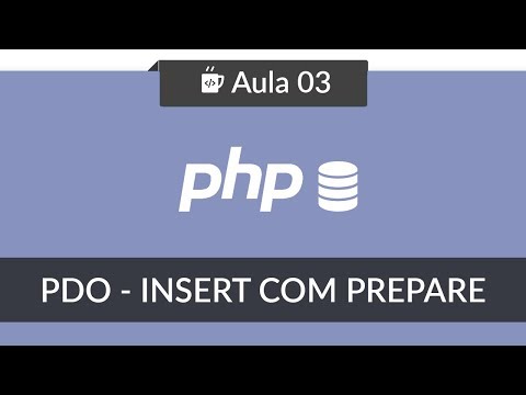 PHP com MySQL usando PDO 03 Salvando com prepare