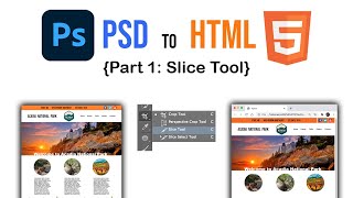 Convert PSD to HTML using Slice Tool in Photoshop (Part 1)