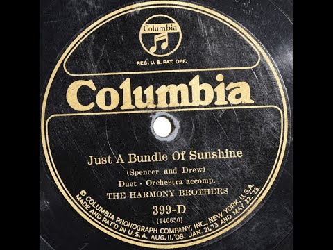 Just A Bundle Of Sunshine - The Harmony Brothers 1925