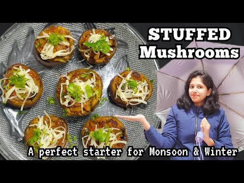 stuffed mushroom recipe | mushroom stuffed recipe | How to make stuffed mushroom