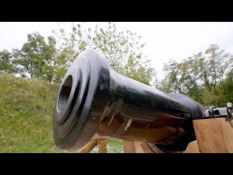 A 17th Century Cannon Ball Deals a Lot of Damage