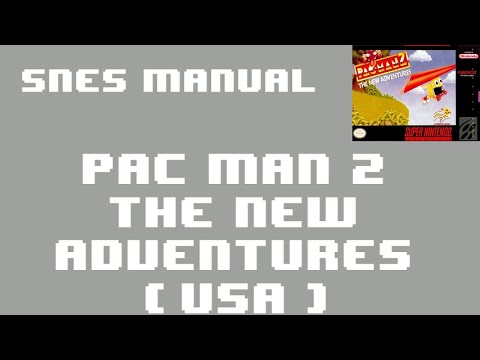 [SNES Manual] Pac-Man 2 - The New Adventures (USA) Animated Game Manual - Super Nintendo / Famicom