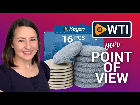 Kayzn Furniture Sliders Multi-Surface 2-in-1 Reusable Moving Pads for All Floor Types - 8 Pack 5"" Carpet Sliders and 8 Hardwood Socks - Protect Floor and Easier to Move Your Furniture 8+8 Pac - WTI product video review