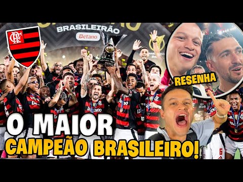 FLAMENGO CAMPEÃO BRASILEIRO E EU ENTREI NO CAMPO COM OS JOGADORES! A MAIOR FESTA QUE EU JÁ VI!