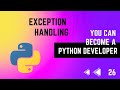 26 Exception Handling In Python Python Tutorial Series In Tamil Error Makes Clever Academy
