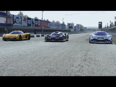 Bugatti Bolide vs Koenigsegg Jesko Absolut vs Devel Sixteen at Monza Full Course