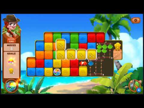 Lost Island Blast Adventure Level 590 - NO BOOSTERS 🏝️ | SKILLGAMING ✔️