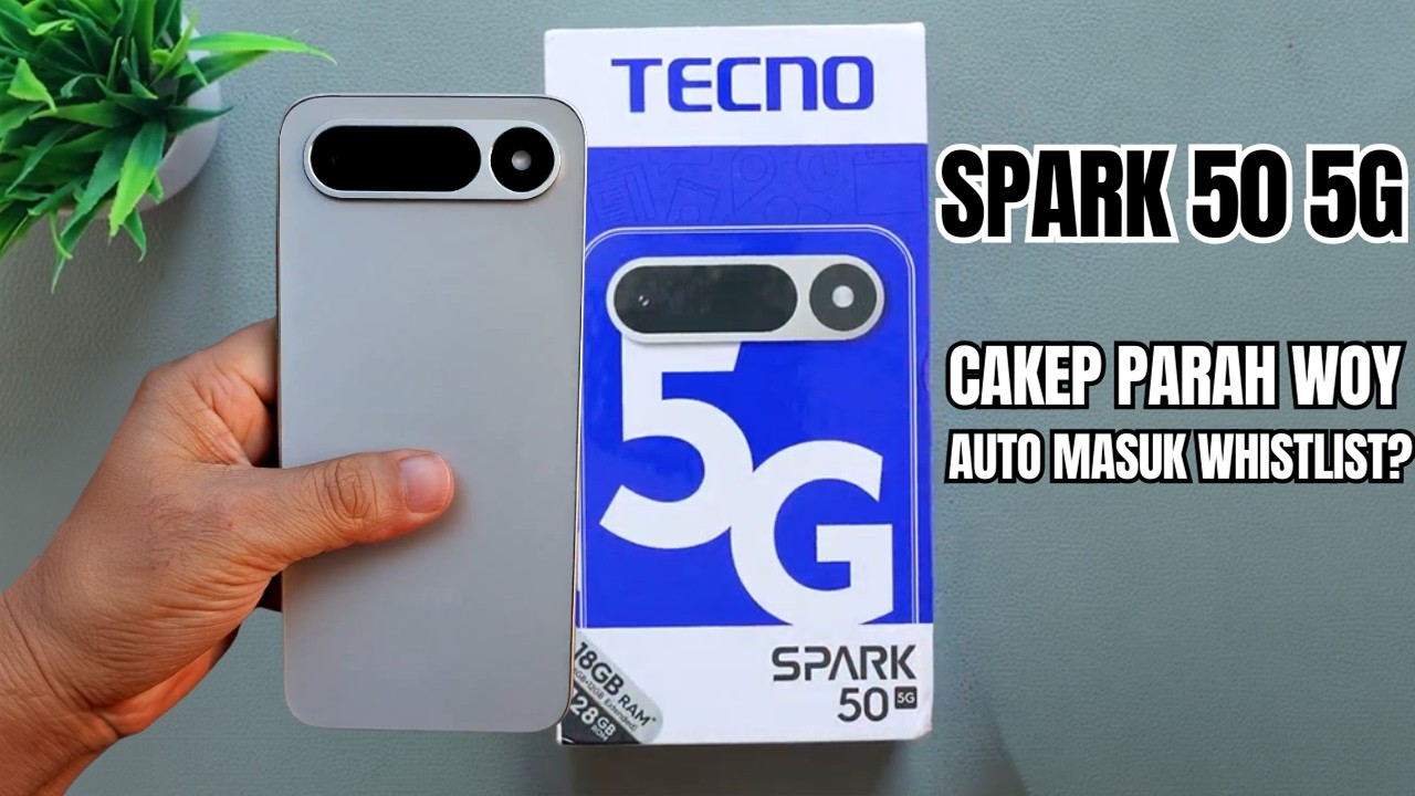 CAKEP PARAH WOY‼️TECNO SPARK 50 5G HP MURAH PUNYA AURA FLAGSHIP