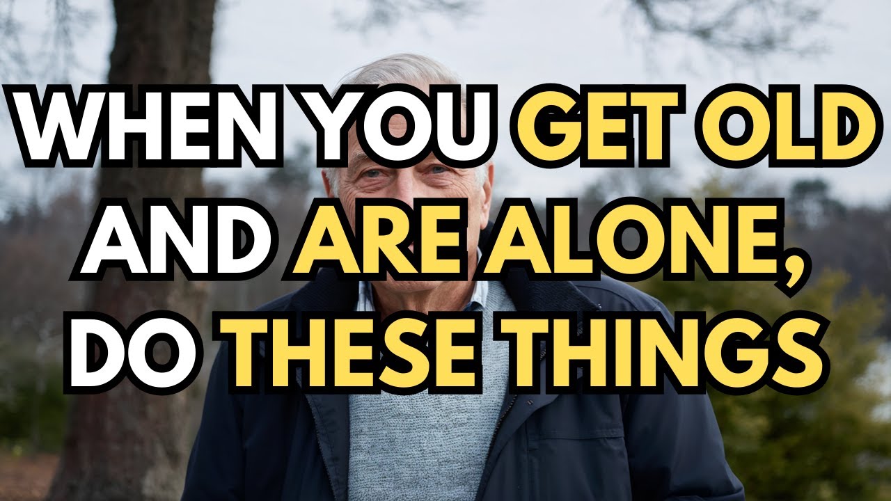 When You Grow Old and Are Left Alone, Do These Things