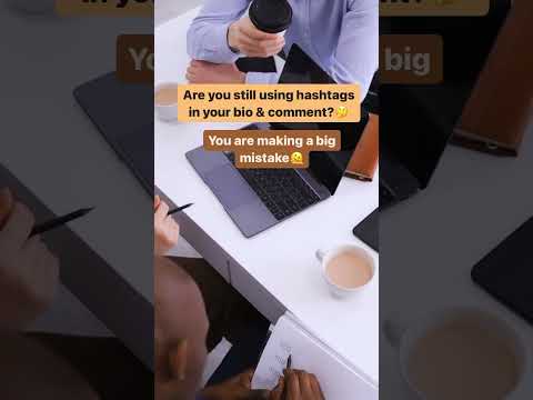 ❌Stop using hashtags in Instagram bio,comment #youtubeshorts