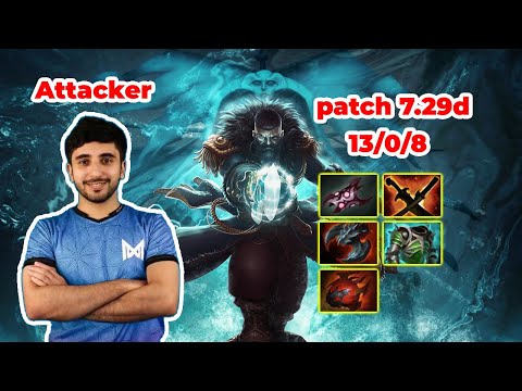 Attacker Guts Kunkka Mid - DOTA 2 7.29d - MMR rank - Dota2 Gameplay [Learn To PRO dota2]