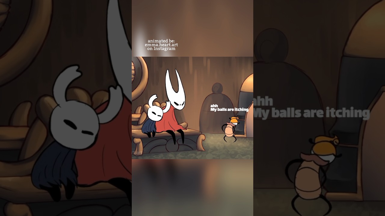 siblings moment #hollowknight #silksong #hornet #knight #animation