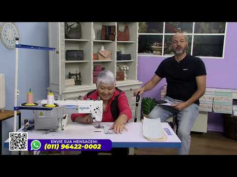 📺 Aula no Ateliê na TV com Toyoko Kanegae – Bolsa Porta-Celular com Tecidos Vintage Garden 🌷