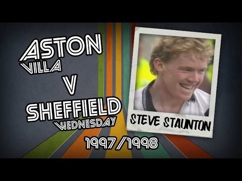 STEVE STAUNTON GFX SOMENTE - Aston Villa x Sheff Quarta, 97/98 | Gol retrô