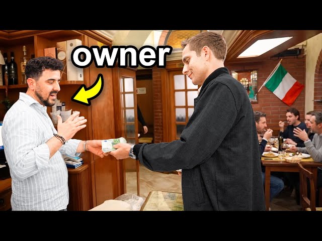 I Bought Out An ENTIRE Restaurant In Italy