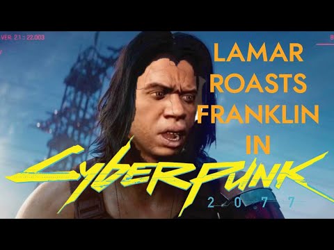 Lamar roasts Franklin but in Cyberpunk 2077 for PS4