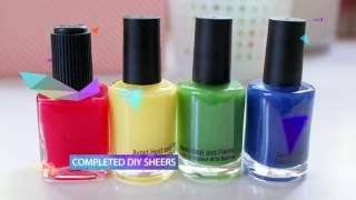 Easy DIY Sheer Tint Polish & Stained Glass Nails!