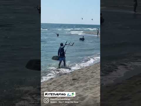 Kitesurfing on Ada Bojana, LETS GOOOO