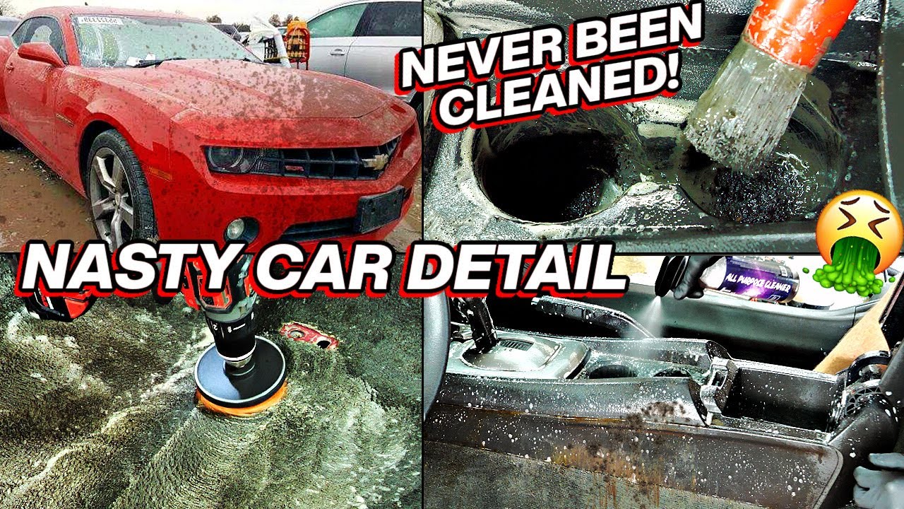 Detailing A Smoker's Nasty Camaro | Car Cleaning Restoration Quick Fix