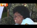 Teacher Mpamire Performs Before President Museveni