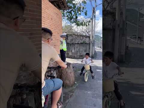 This is our village's little traffic cop. Please abide by the traffic rules! 😂