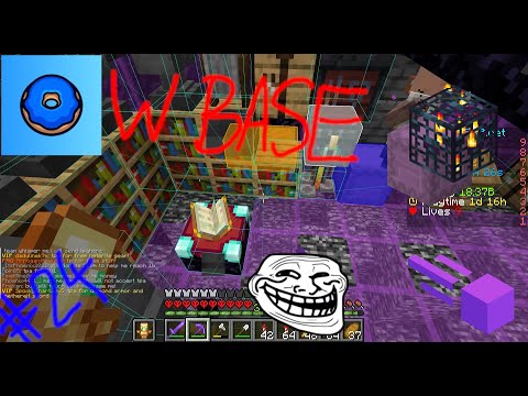 Raiding 4 GOOD BASES on the Donut SMP (cheating on Donut SMP #24) - Meteor Client