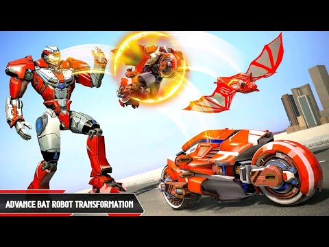 Motor Robot Perang Berubah Jadi Kelelawar | Flying Bat Robot Bike Transform War Robot Game