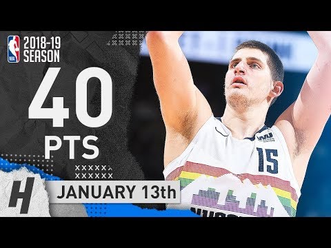 Nikola Jokic EPIC Full Highlights Nuggets vs Blazers 2019.01.13 - 40 Pts, 10 Reb, 8 Ast