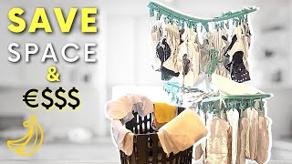 8 Easy Tips | How to dry laundry indoors in a small space | Save Time, Energy & Money