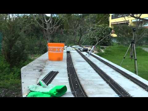 Garden Railways is Born - Laying Tracks