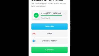 Sharing A Ticket Direct To The App