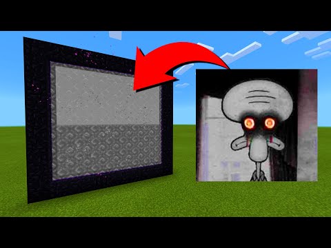 How To Make A Portal To The Cursed Squidward Dimension in Minecraft!