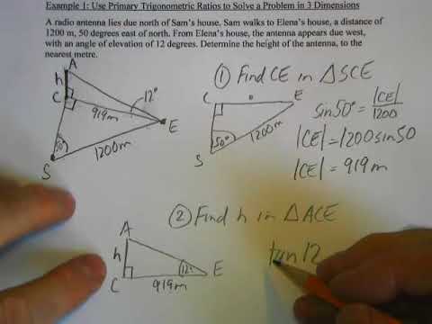 MCR3U - Problems in Three Dimensions