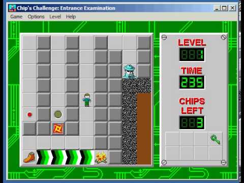 Chip's Challenge (Level Pack 3) Level 1 Solution 2013