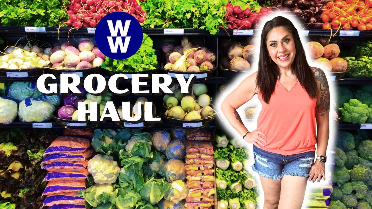 WEEKLY WW GROCERY HAUL FOR WEIGHT LOSS - WEIGHT WATCHERS POINTS INCLUDED!