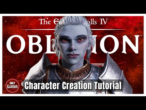 OBLIVION REMASTERED - Cute Dark Elf - Character Creation Tutorial - Modded