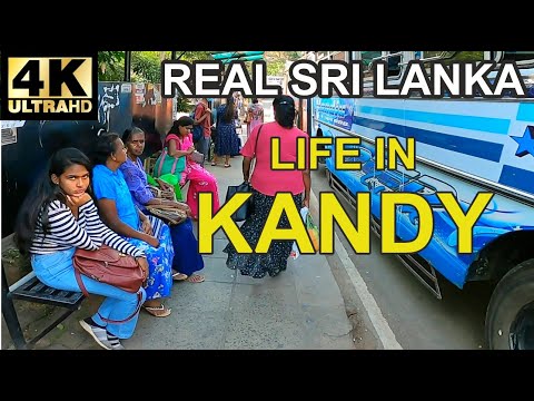 4K Silent Walk Through Kandy: Exploring Life and Culture in Sri Lanka. REAL SRI LANKA