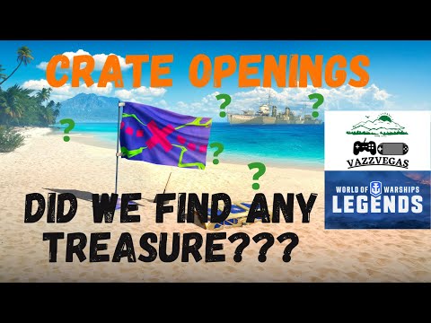 Aug 21 Crate Opening Compilation | World of Warships: Legends PS4 XBOX PS5 | Did we find Treasure???