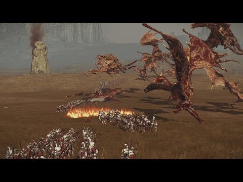 20 CHAOS DRAGONS vs 7020 HANDGUNNERS - Total War: WARHAMMER