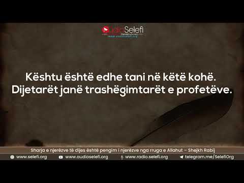 Sharja e njerëzve të dijes është pengim i njerëzve nga rruga e Allahut – Shejkh Rabij