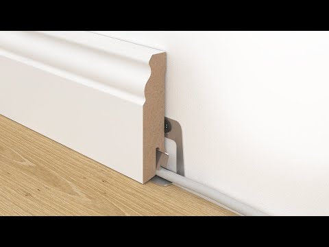 Sockelleisten anbringen mit den KGM ExPress-Clips