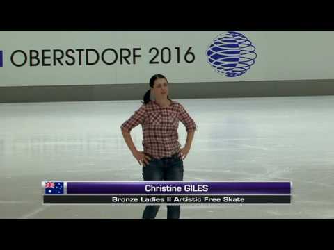 Christine Giles-Bronze Ladies II Artistic Freeskate-2016 Oberstdorf