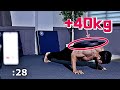 이 푸쉬업 딱 한개만 하면 '팔굽혀펴기 고수' 인정 합니다 [+40kg One Push-up Challenge]
