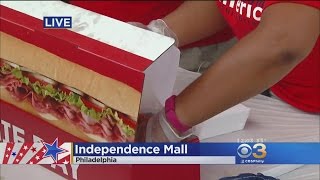 Philadelphians Dig In To 6-Ton Wawa Hoagie