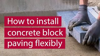 How to Install Concrete Block Paving Flexibly with a Road Base 2022 | Commercial Paving | Marshalls