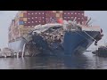 Cargo ship that hit bridge in Baltimore finally out of channel