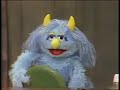 Classic Sesame Street Telly Monster Mona Monster Pretends The Plates Shakers A Tree And Grass