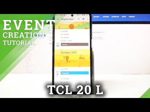 How to Add Event to Calendar on TCL 20 L - Create Reminder